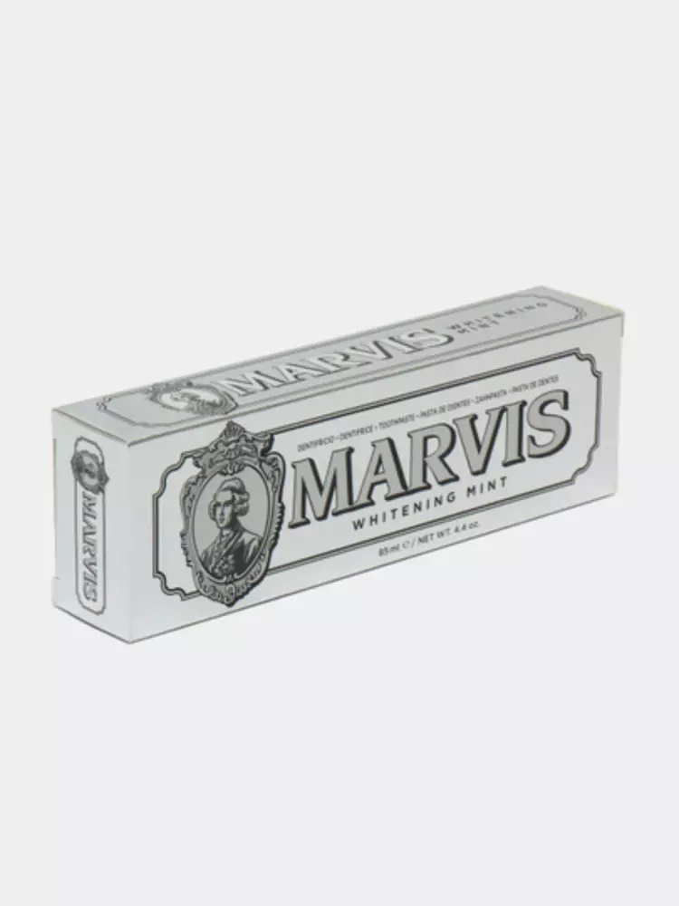 Marvis Smokers Whitening Mint – Chekuvchilar uchun oqartiruvchi va chuqur tozalovchi tish pastasi