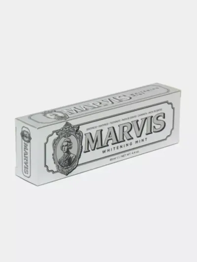 Marvis Smokers Whitening Mint – Chekuvchilar uchun oqartiruvchi va chuqur tozalovchi tish pastasi
