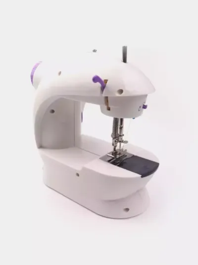 Portativ tikuv mashinasi pedal bilan Mini Sewing Machine SM202: ixcham, ko'p funksiyali va qulay tikuv uchun