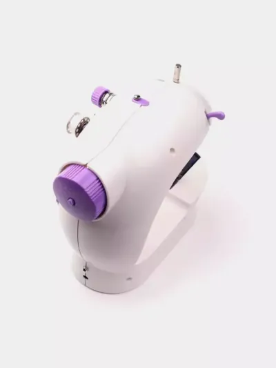 Portativ tikuv mashinasi pedal bilan Mini Sewing Machine SM202: ixcham, ko'p funksiyali va qulay tikuv uchun