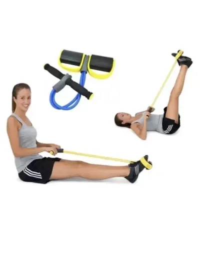 Ko'p funksiyali fitness espanderi – qo'l, oyoq, son va bel mushaklari uchun universal rezina