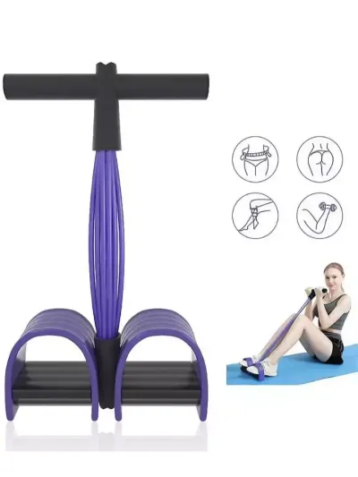 Ko'p funksiyali fitness espanderi – qo'l, oyoq, son va bel mushaklari uchun universal rezina