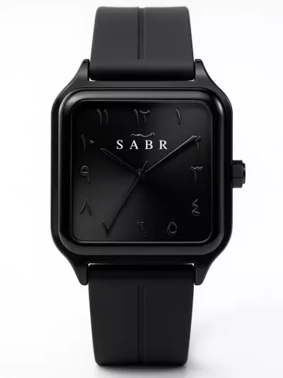 SABR kvadrat dizayndagi erkaklar soati – arab raqamli, kvarts mexanizmli stilni qo‘l soati