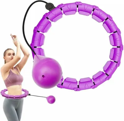Ayollar uchun Smart Hula Hoop – og‘irlikni yo‘qotish uchun fitnes obruch, massajli sport halqa